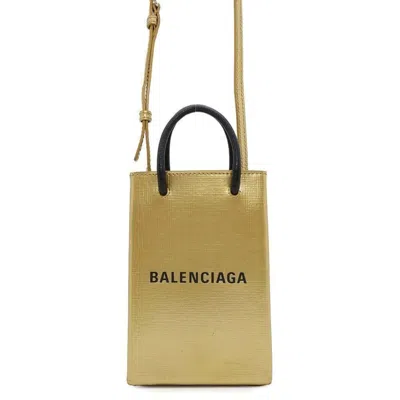 Pre-owned Balenciaga Gold Leather Shoulder Bag ()
