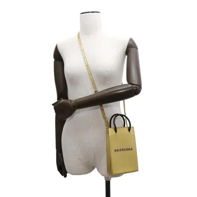 Pre-owned Balenciaga Gold Leather Shoulder Bag ()
