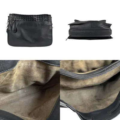 Pre-owned Bottega Veneta Black Intrecciato Shoulder Bag ()