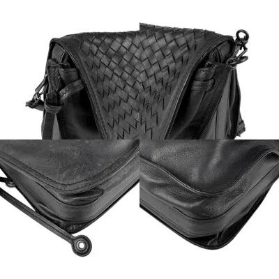 Pre-owned Bottega Veneta Black Intrecciato Shoulder Bag ()