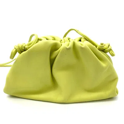 Pre-owned Bottega Veneta Green Leather Pochette Pouch Shoulder Bag ()