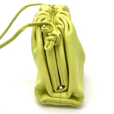 Pre-owned Bottega Veneta Green Leather Pochette Pouch Shoulder Bag ()