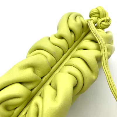Pre-owned Bottega Veneta Green Leather Pochette Pouch Shoulder Bag ()