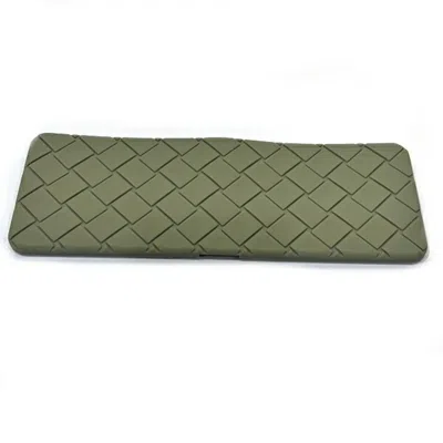 Pre-owned Bottega Veneta Green Silicone Bill Wallet (bi-fold) ()