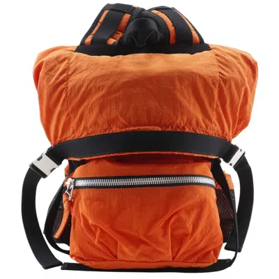 Pre-owned Bottega Veneta Orange Nylon Backpack ()
