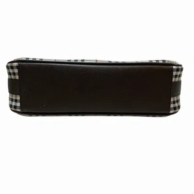 Pre-owned Burberry Brown Canvas Leather Shoulder Bag ()