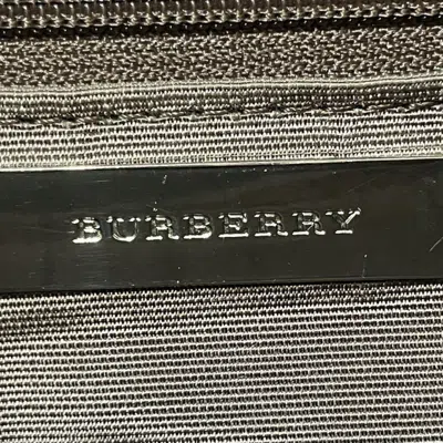 Pre-owned Burberry Brown Canvas Leather Shoulder Bag ()