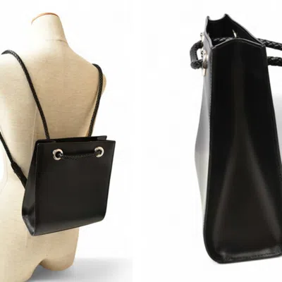 Pre-owned Cartier Black Leather Backpack ()