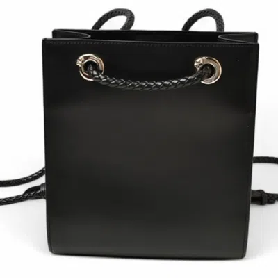 Pre-owned Cartier Black Leather Backpack ()