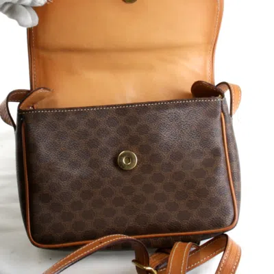 Pre-owned Celine Macadam Brown Pvc Leather Shoulder Bag ()