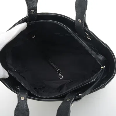 Pre-owned Chanel Black Coated Canvas Tote Bag ()