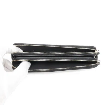 Pre-owned Chanel Black Grained Calfskin Chain/shoulder Wallet ()