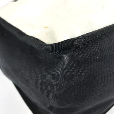 Pre-owned Chanel Black White Canvas Shoulder Bag Tote Bag ()