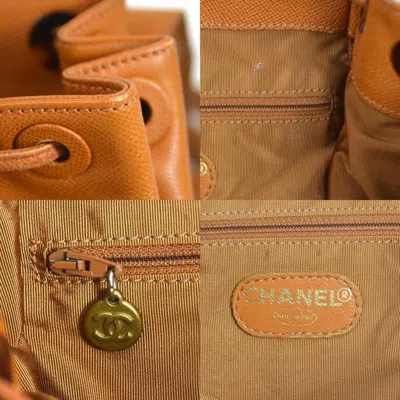Pre-owned Chanel Brown Leather Backpack ()