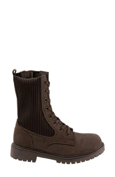 Bueno Stella Combat Boot In Brown