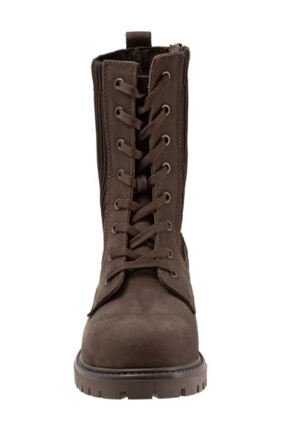 Bueno Stella Combat Boot In Brown