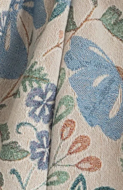 Deny Designs Pimlada Phuapradit Winter Garden Fringe Throw Blanket In Multi