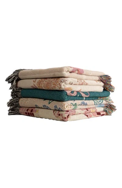 Deny Designs Pimlada Phuapradit Winter Garden Fringe Throw Blanket In Multi