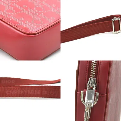 Pre-owned Dior Christian  Red Color Leather Shoulder Bag ()
