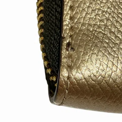 Pre-owned Coach Bronze Leather Long Wallet (bi-fold) () In Brown