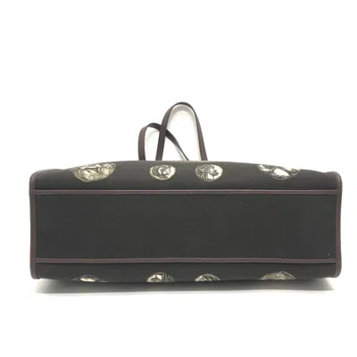 Pre-owned Dolce & Gabbana Brown Canvas Leather Tote Bag ()
