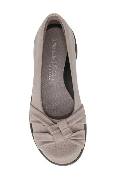 Lifestride Women's Glamour Round Toe Ballerina Flats In Red