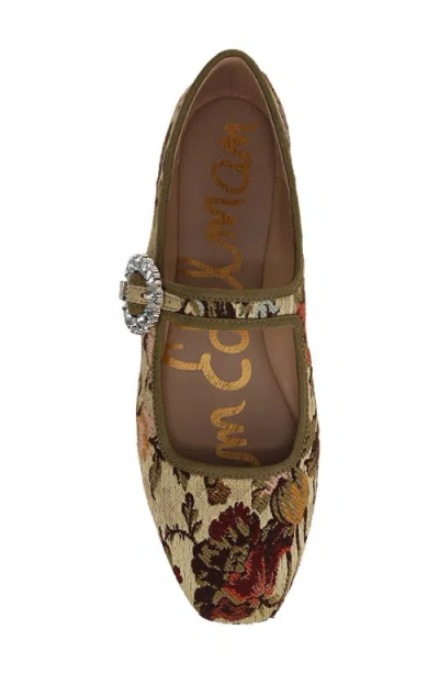 Sam Edelman Women's Michaela Glow Buckled Mary Jane Flats In Animal Print