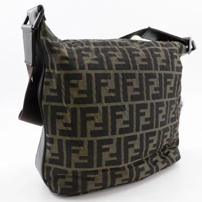 Pre-owned Fendi Brown Nylon Shoulder Bag ()
