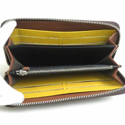 Pre-owned Fendi Brown Pvc Long Wallet (bi-fold) ()