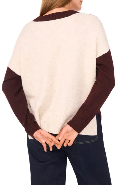 Vince Camuto High-low V-neck Sweater In Red