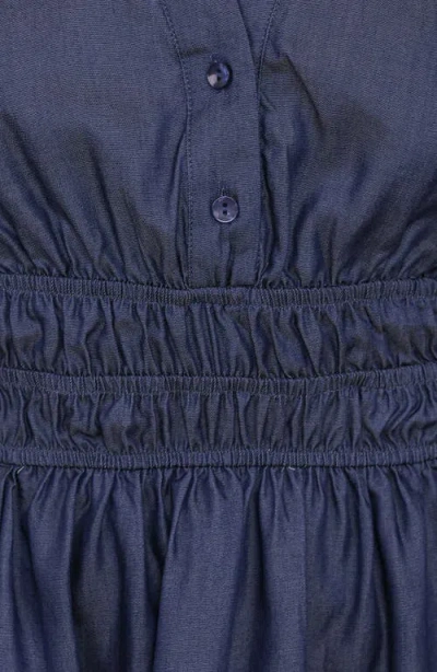 Petal And Pup Petal & Pup Morwenna Ruffle Chambray Minidress In Multi