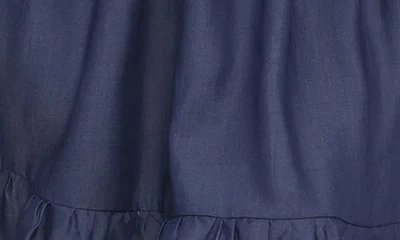 Petal And Pup Petal & Pup Morwenna Ruffle Chambray Minidress In Multi