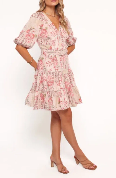 Petal And Pup Petal & Pup Columbia Floral Print Belted Dress In Multi