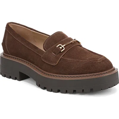 Sam Edelman Lea Platform Loafers Mustang Brown In Animal Print