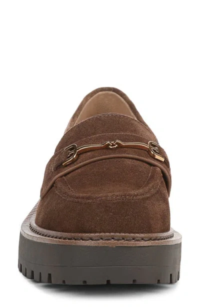 Sam Edelman Lea Platform Loafers Mustang Brown In Animal Print