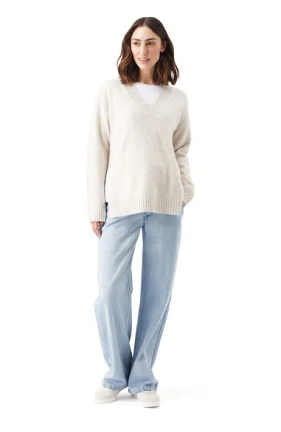 Ripe Maternity Vera Nursing Knit Sweater In White