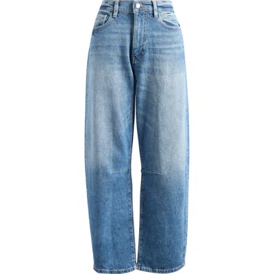 Warp & Weft Warp+weft Bna Soft Curve Barrel Jeans In Blue