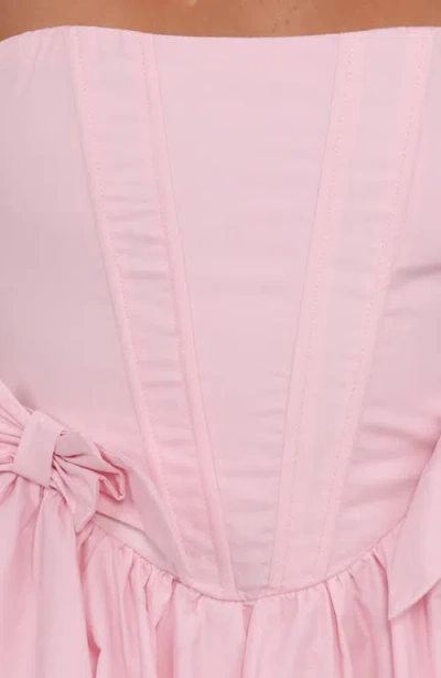 Petal And Pup Petal & Pup Seren Strapless Midi Dress In Pink