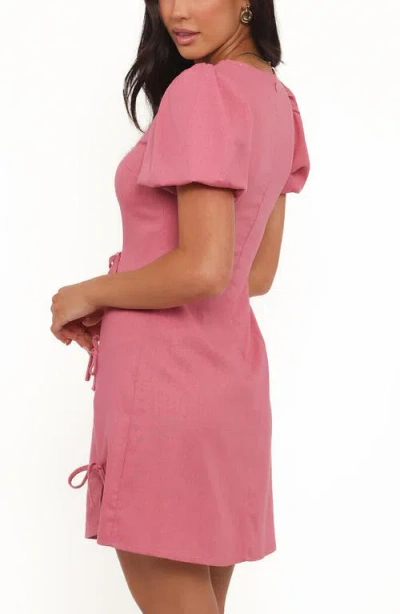 Petal And Pup Petal & Pup Ruthie Puff Sleeve Minidress In Pink