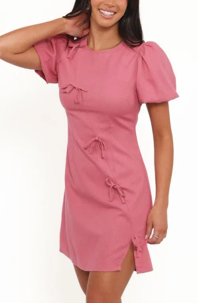 Petal And Pup Petal & Pup Ruthie Puff Sleeve Minidress In Pink