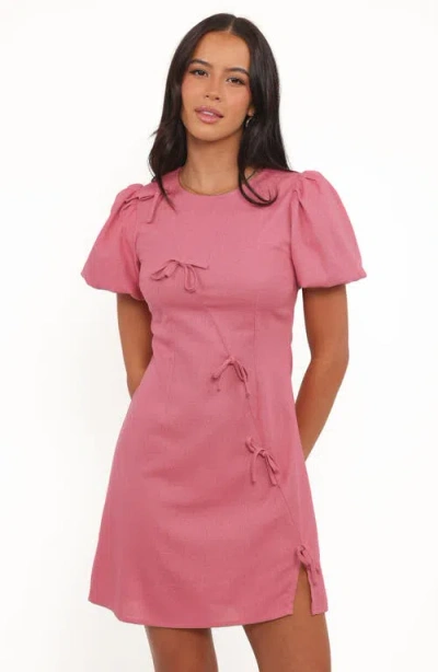 Petal And Pup Petal & Pup Ruthie Puff Sleeve Minidress In Pink