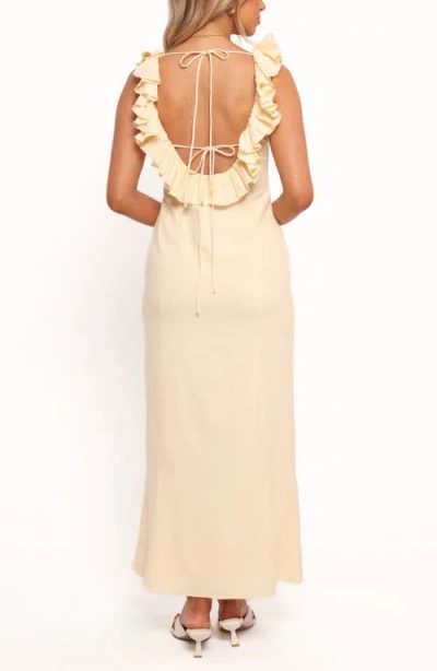 Petal And Pup Petal & Pup Brienne Ruffle Maxi Dress In Neutral