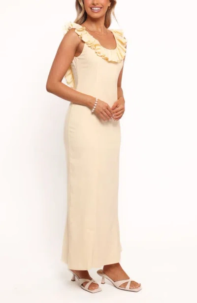 Petal And Pup Petal & Pup Brienne Ruffle Maxi Dress In Neutral