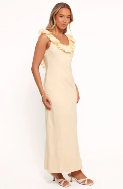 Petal And Pup Petal & Pup Brienne Ruffle Maxi Dress In Neutral