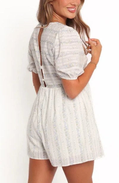 Petal And Pup Petal & Pup Aisley Print Romper In Neutral