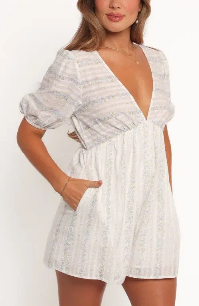 Petal And Pup Petal & Pup Aisley Print Romper In Neutral