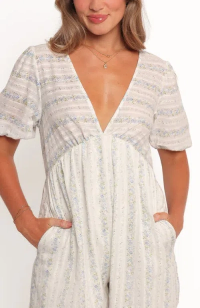 Petal And Pup Petal & Pup Aisley Print Romper In Neutral