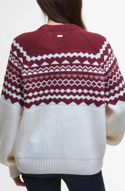 Barbour Mabel Fair Isle Wool Blend Sweater In Multi