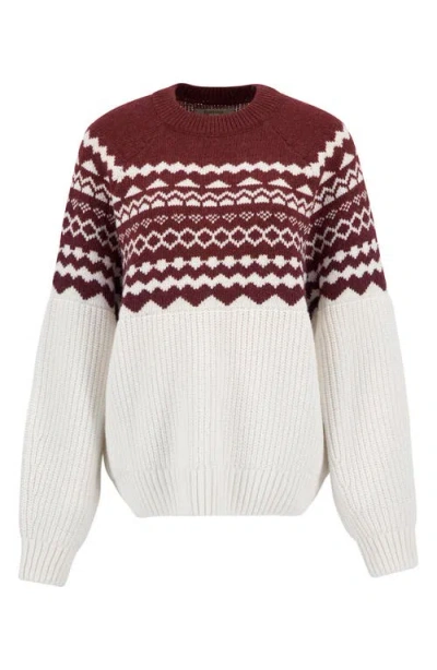 Barbour Mabel Fair Isle Wool Blend Sweater In Multi