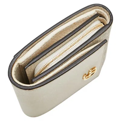 Pre-owned Gucci Beige White Pvc Leather Wallet (bi-fold) () In Multi